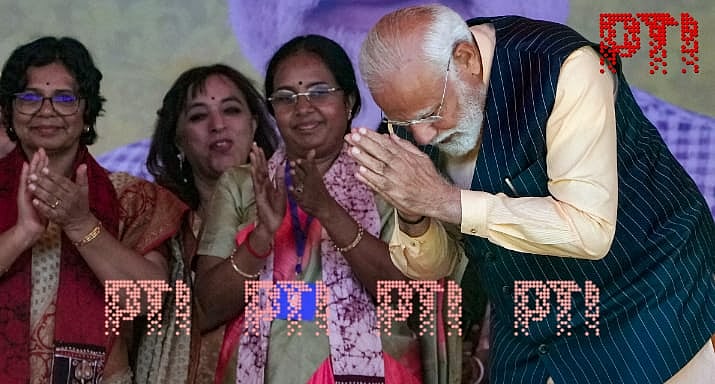PTI : PM Modi meets Sandeshkhali women
