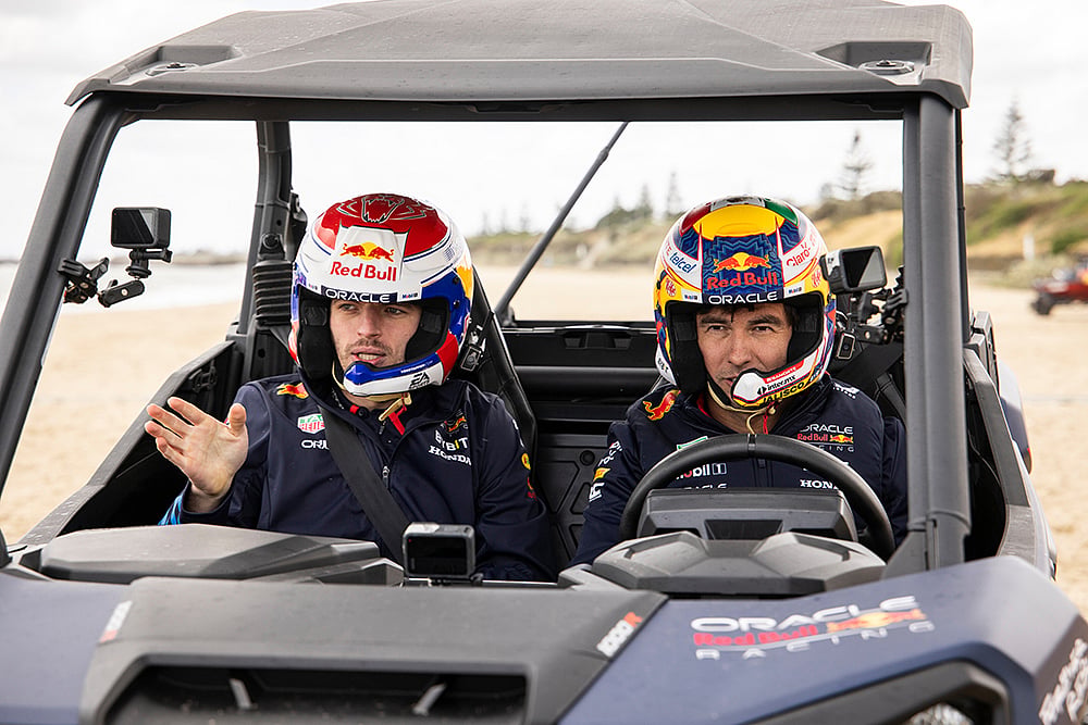 Max Verstappen and Sergio Pérez