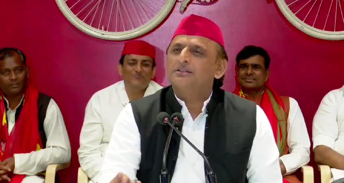 Akhilesh Yadav said a Dalit being elected the president of JNUSU is a collective victory of backward classes - Screengrab from @samajwadiparty on X