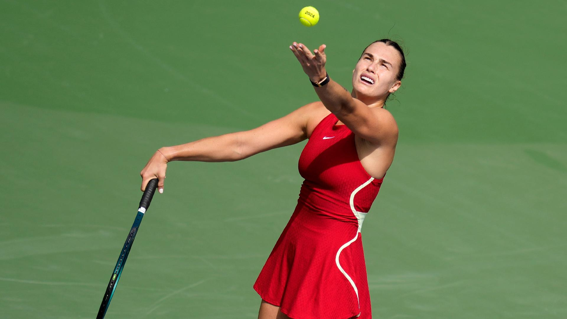 Kamran Jebreili/AP : Aryna Sabalenka is set to compete in the Miami Open 2024.