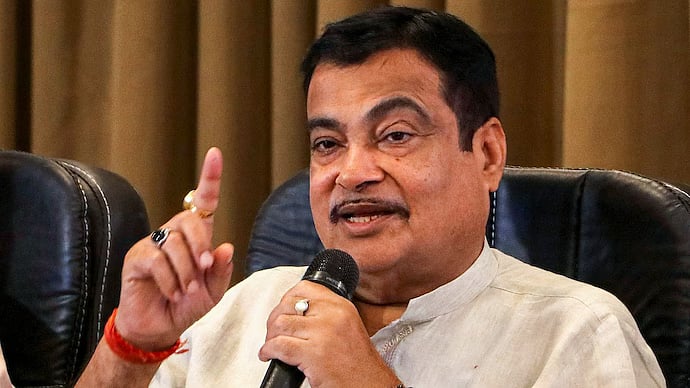 BJP leader Nitin Gadkari at an event organized by a media house in GIFT City