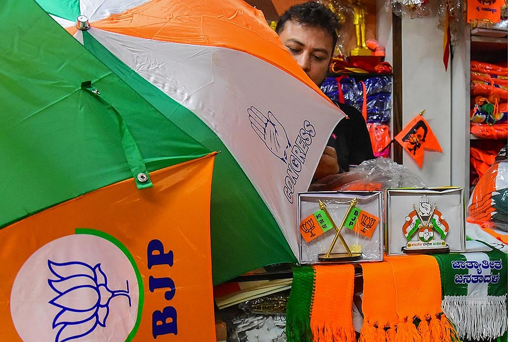 Election material shop in Bengaluru