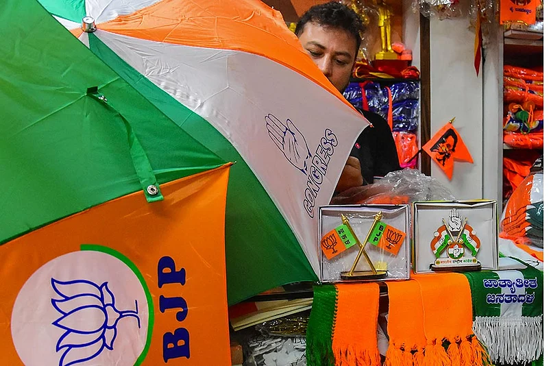 Election material shop in Bengaluru
