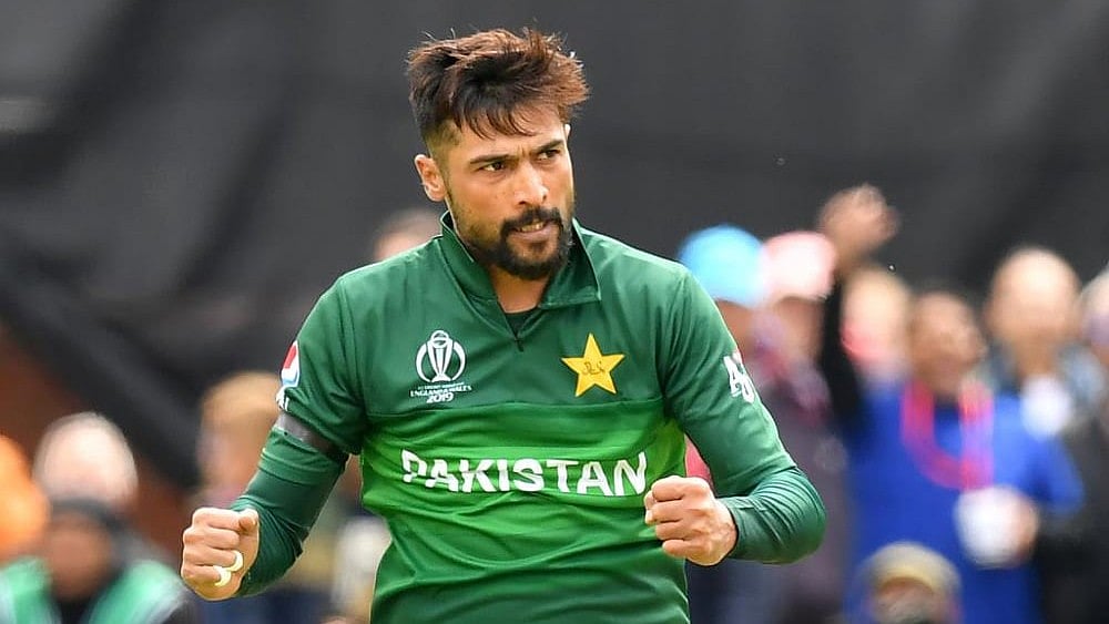 File : Mohammad Amir is ready put on the Pakistan jersey as he made himself available for the national side.
