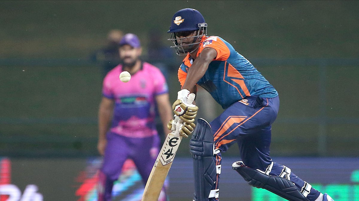 Photo: Legends Cricket Trophy : Kandy Samp Army won the match against New York Superstar Strikers by five wickets to end their winning streak in the Legends Cricket Trophy 2024.