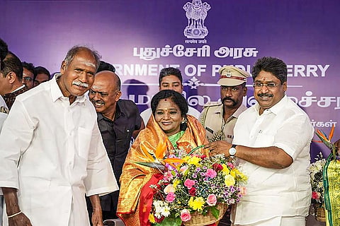PRN Thirumurugan sworn in as Puducherry Minister