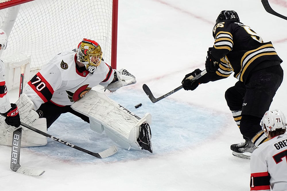 NHL: Boston Bruins vs Ottawa Senators