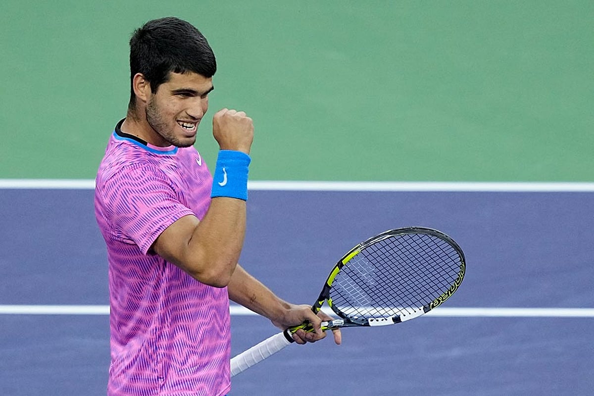 Indian Wells Open: Carlos Alcaraz Beats Jannik Sinner In 3 Sets, Enters Final - In Pics