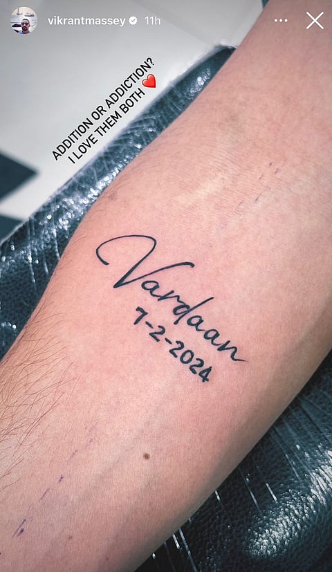 Vikrant Massey's Tattoo