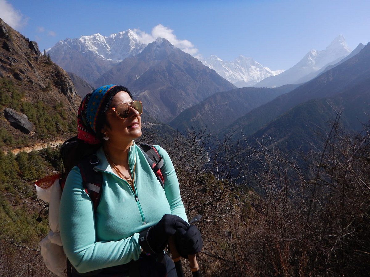 Former beauty queen and active mountaineer Sangeeta Bahl