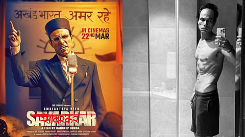 Randeep Hooda's body transformation for 'Swatantrya Veer Savarkar'