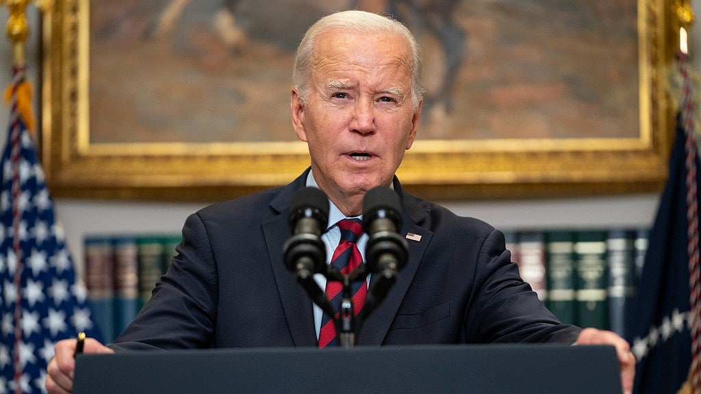 resident Joe Biden speaks on student loan debt forgiveness at the White House, Oct. 4, 2023, in Washington. - AP