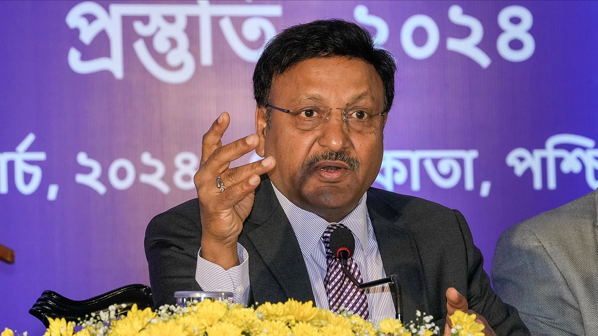 India's Chief Election Commissioner Rajiv Kumar. - AP