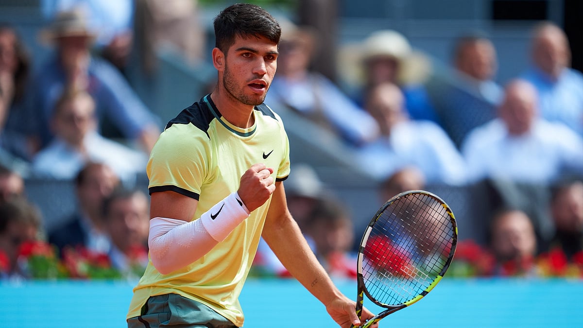 Carlos Alcaraz, who is in the hunt for a third straight title in Madrid, will now face seventh-seed Andrey Rublev for a place in the last four.