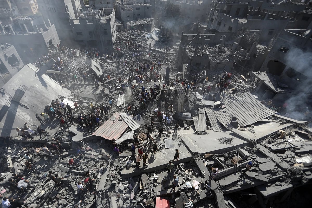 AP : Israel on Sunday said a major crossing point used to deliver humanitarian aid into the Gaza Strip came under fire