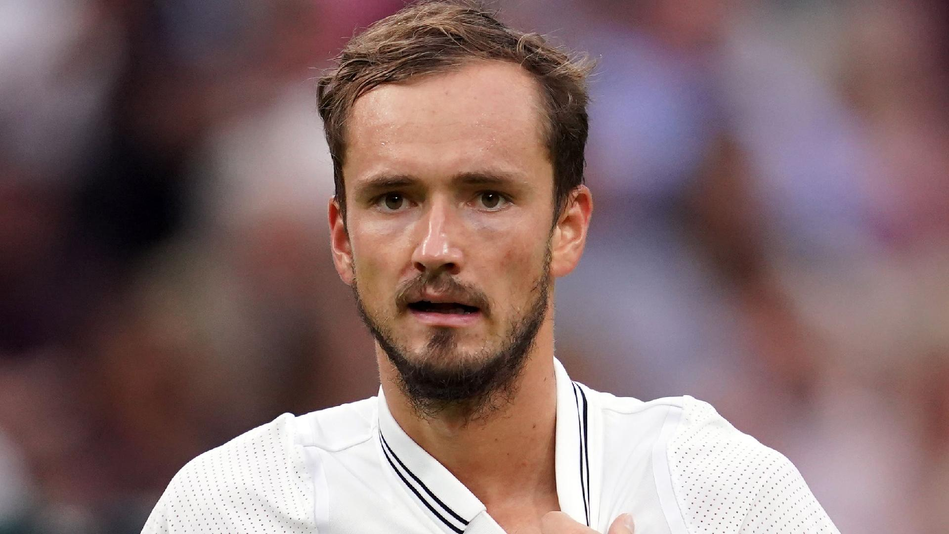  Victoria Jones/PA : Daniil Medvedev had to be calmed down.