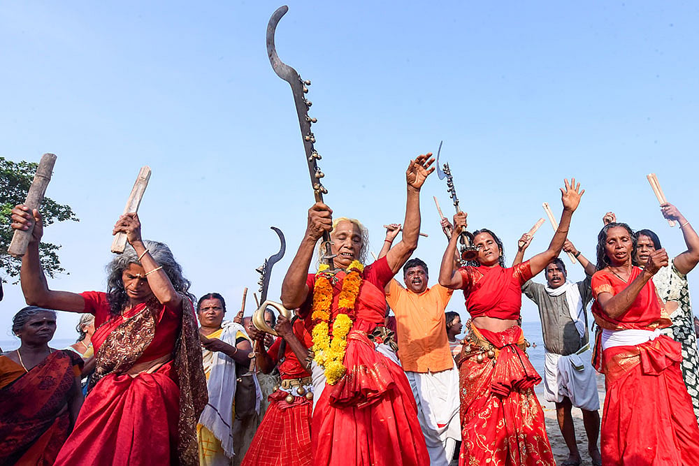 Kavu Theendal ceremony in Keralas Thrissur