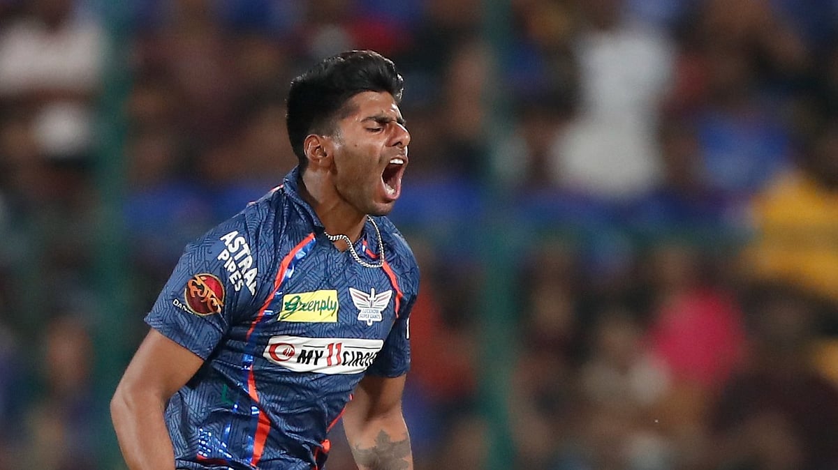LSG's Mayank Yadav in action during the IPL. - X/@LucknowIPL