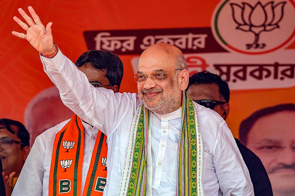 Photo: PTI : Amit Shah appealed to the people of India to vote for strong leadership