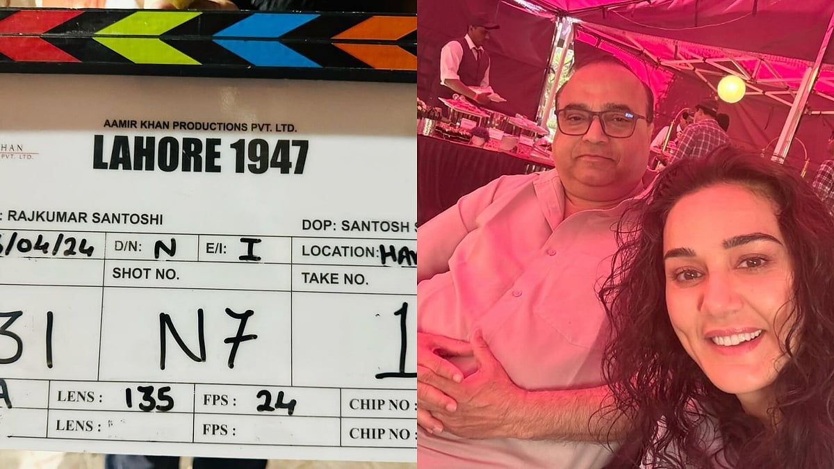 BTS photos from sets of 'Lahore 1947' - Instagram