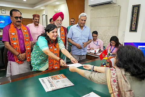 Bansuri Swaraj's nomination filing