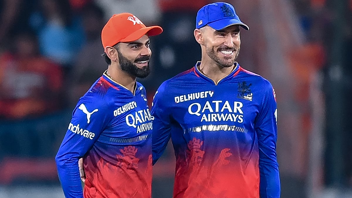 Kohli and Du Plessis of RCB