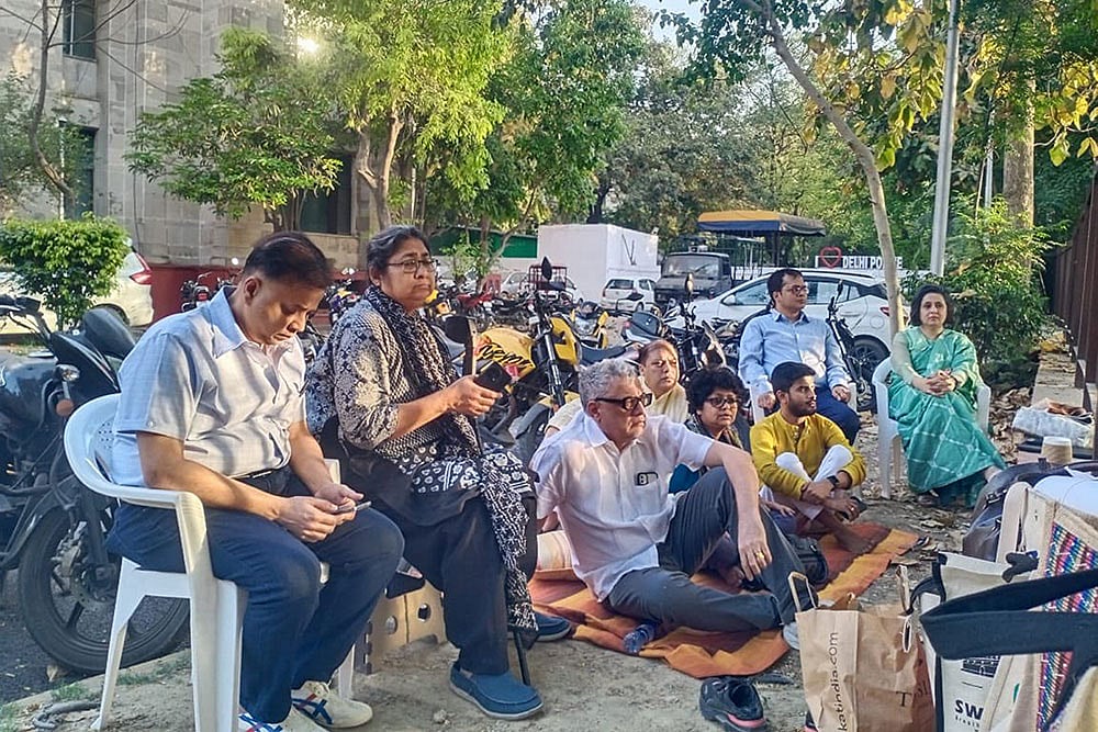 TMC protest after ECI meeting