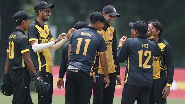 X | Malaysia Cricket : Malaysia National Cricket Team celebrates win over Saudi Arabia in their ACC Mens T20I Premier Cup clash on April 13, Saturday 2024. 