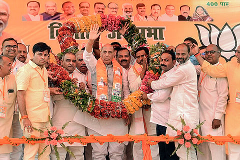 Rajnath Singh campaigns in UP