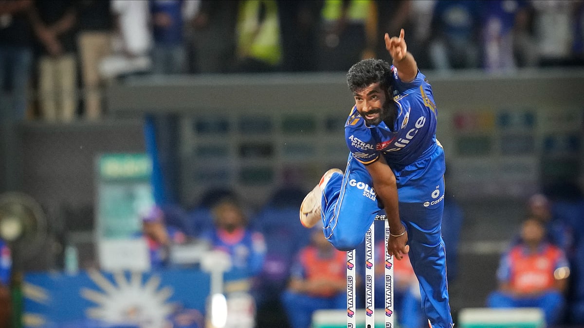 Mumbai Indians' Jasprit Bumrah bowls a delivery during the Indian Premier League cricket match between Mumbai Indians and Royal Challengers Bengaluru in Mumbai. - AP Photo/Rajanish Kakade