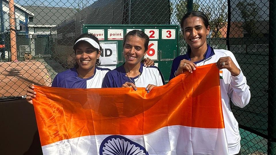 X/All India Tennis Association : The Indian tennis team at the Billie Jean King Cup 2024.