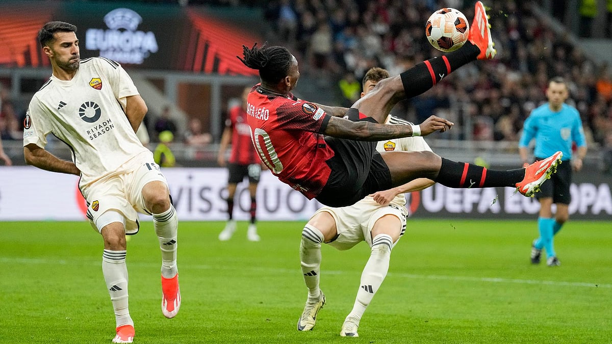 Antonio Calanni/AP : Rafael Leao scored at the weekend.