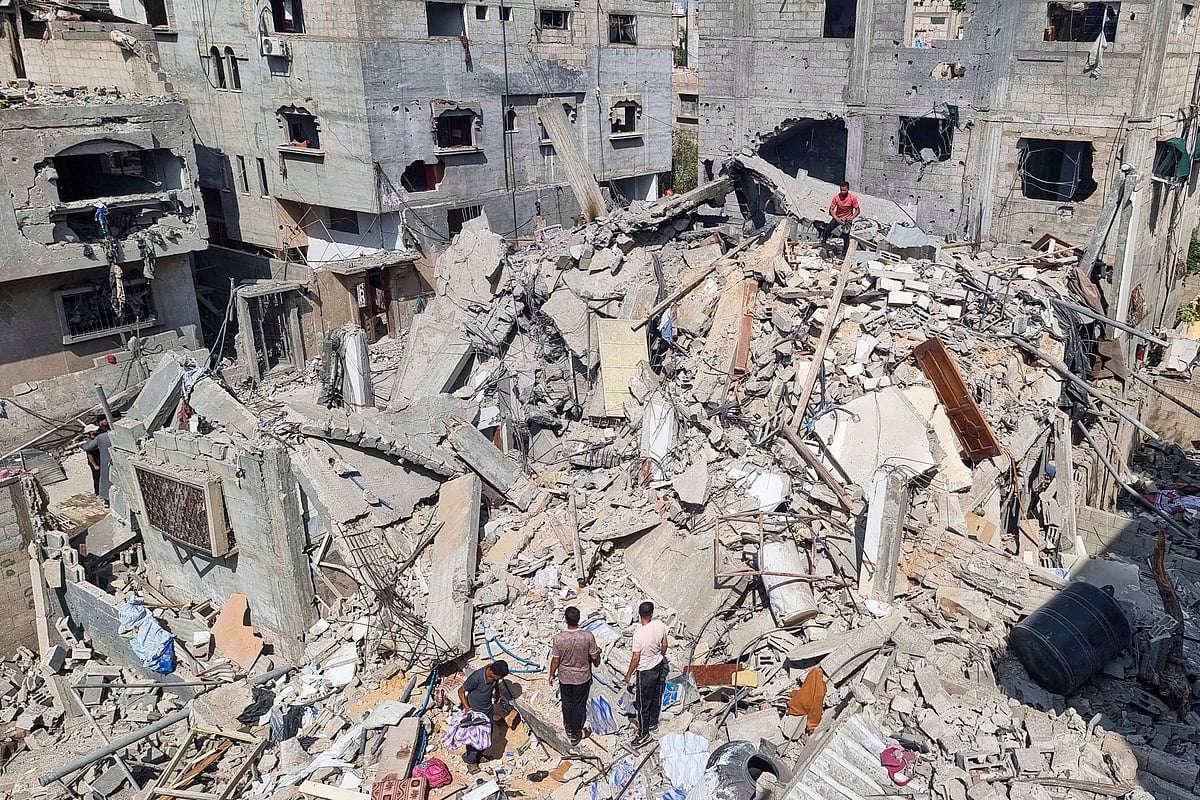 AP :  
Israeli airstrike in Rafah |