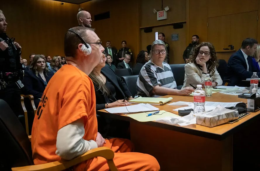 Parents Of Michigan School Shooter Ethan Crumbley, James and Jennifer Crumbley, Sentenced To Atleast 10 Years - Getty Images