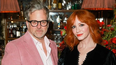 US Weekly : Christina Hendricks, George Bianchini