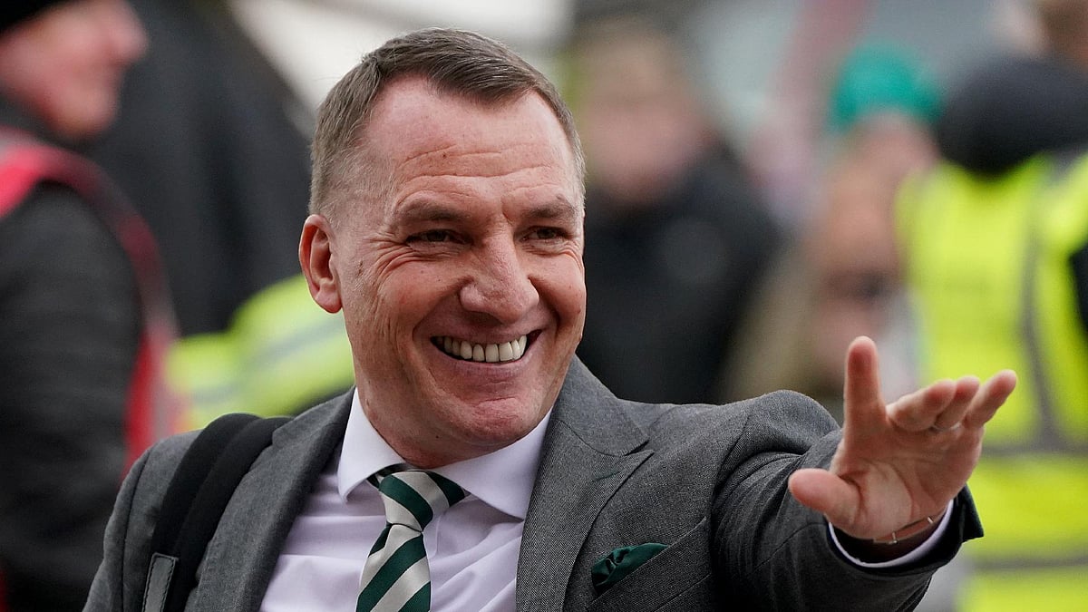Andrew Milligan/PA : Brendan Rodgers feels Celtic are in good shape for the title run-in 
