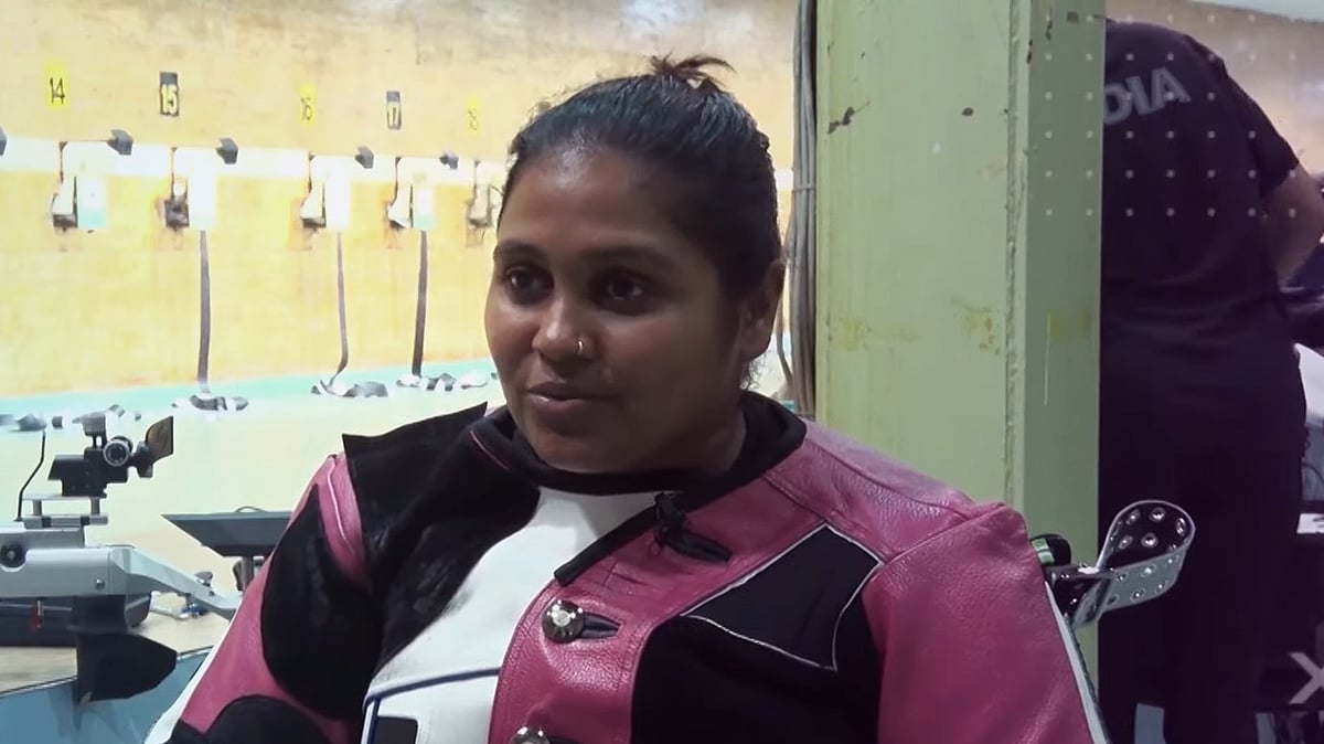Mona Aggarwal claimed the R2 - 10m air rifle standing SH1 gold medal with a score of 250.8 in the final. - Screengrab (YouTube/PCI)