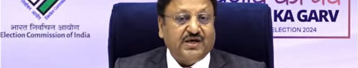PTI : Chief Election Commissioner Rajiv Kumar |