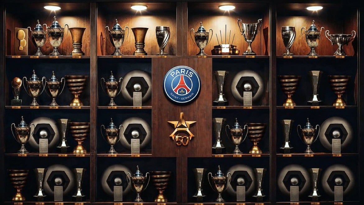 PSGs trophy cabinet. X photo