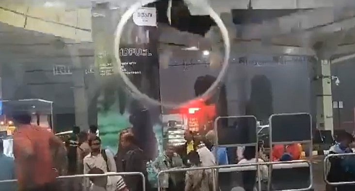 X/@AfrozJournalist : A purported video of the ceiling falling apart at the Guwahati airport and rainwater gushing has gone viral on different social media platforms