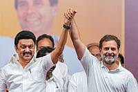 DMK Mouthpiece Targets Rahul Gandhi, Blames Him For Alliance Break-Up In Tamil Nadu Photo: PTI/R Senthilkumar : For years, the Congress operated as a dependent junior partner to the DMK in Tamil Nadu. The national party provided a pan-India face while relying entirely on the DMK's local machinery.