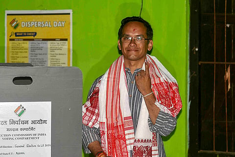 LS Polls 1st Phase: Gaurav Gogoi votes