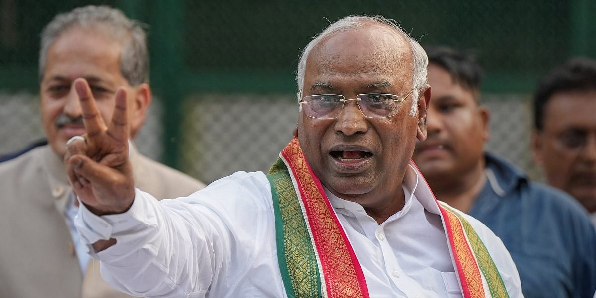 PTI : Congress Chief Mallikarjun Kharge |