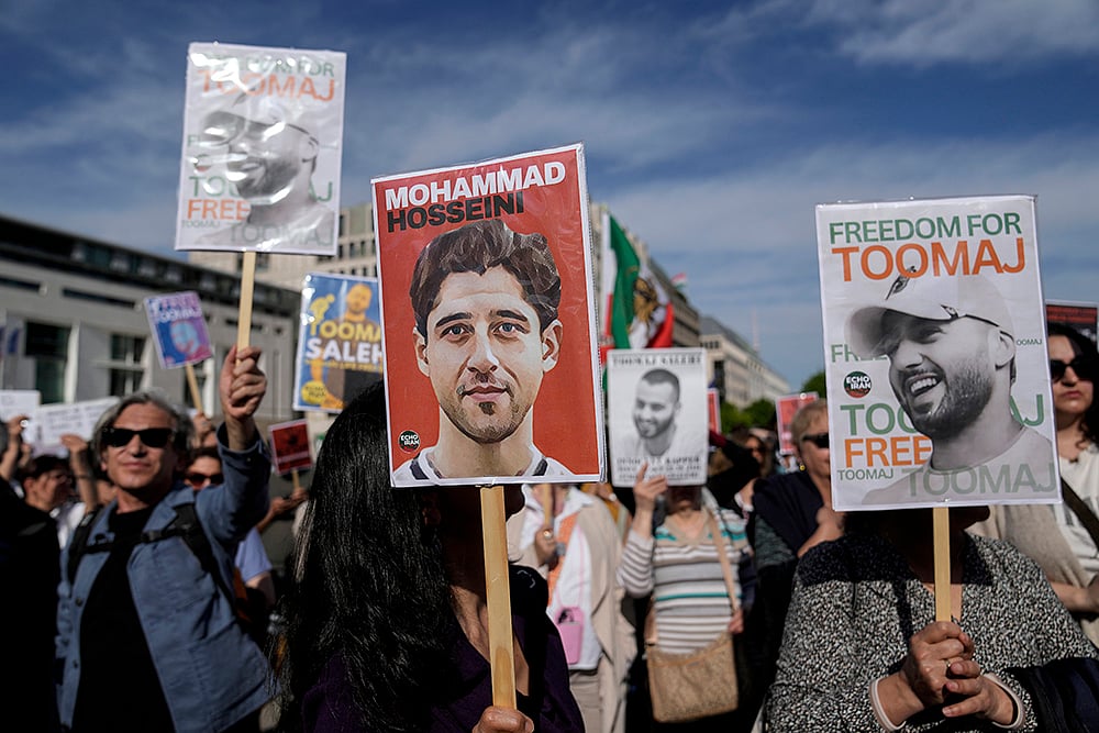 Germany Iran Protest Rapper