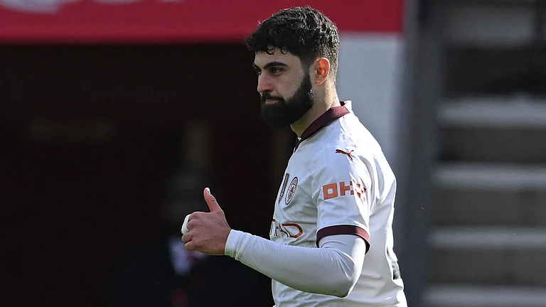 Josko Gvardiol put Manchester City ahead at the City Ground - null