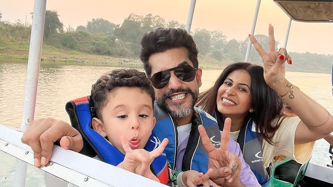 Instagram : Kishwer Merchant and Suyyash Rai with son Nirvair