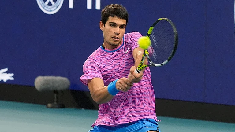 Carlos Alcaraz has pulled out of the Monte-Carlo Masters - (Marta Lavandier/AP)