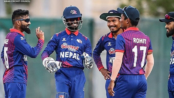 Nepal National Cricket Team celebrates win over Qatar in the ACC Mens T20I Premier Cup match on April 13, 2024.  - X | ACCMedia