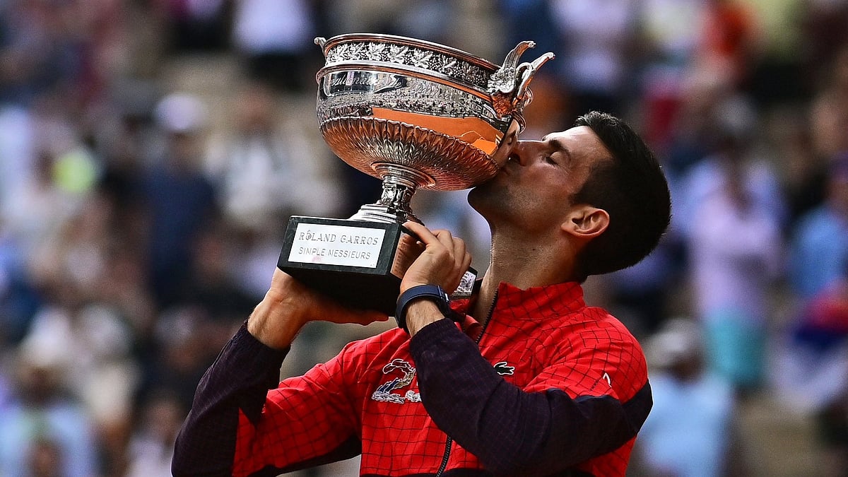 Novak Djokovic after winning French Open 2023 - X/@DjokerNole