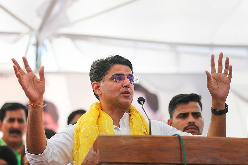Photo: PTI : Sachin Pilot's public rally 